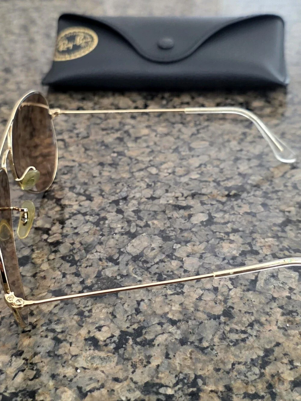 Ray-Ban Aviator Large RB3025 Gold Light Brown Gradient Lenses Unisex Sunglasses